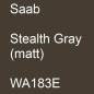 Preview: Saab, Stealth Gray (matt), WA183E.